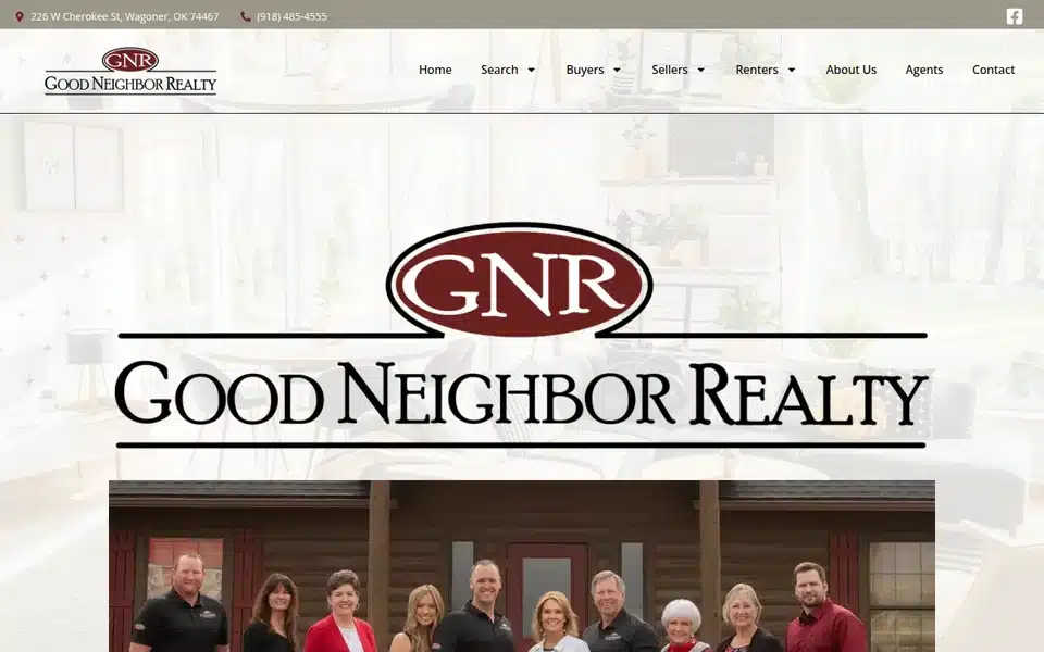 GNR Properties homepage preview