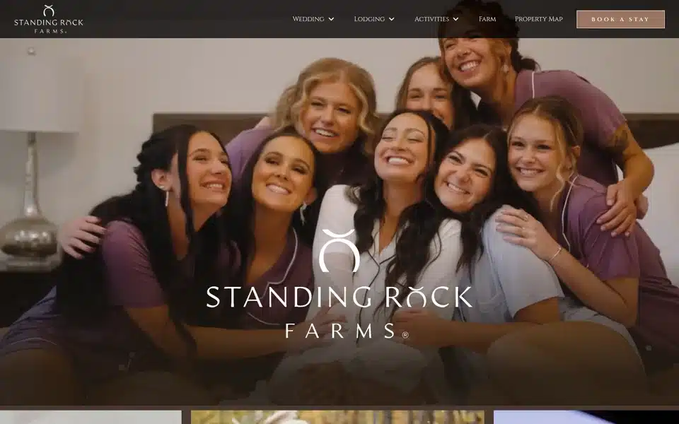 Standing Rock Farms homepage preview